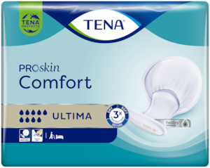 TENA Comfort Ultima ist eine bequeme, extralange und  extrem saugfähige Inkontinenzeinlage