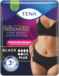 TENA Silhouette Plus Low Waist Zwart | Incontinentieondergoed