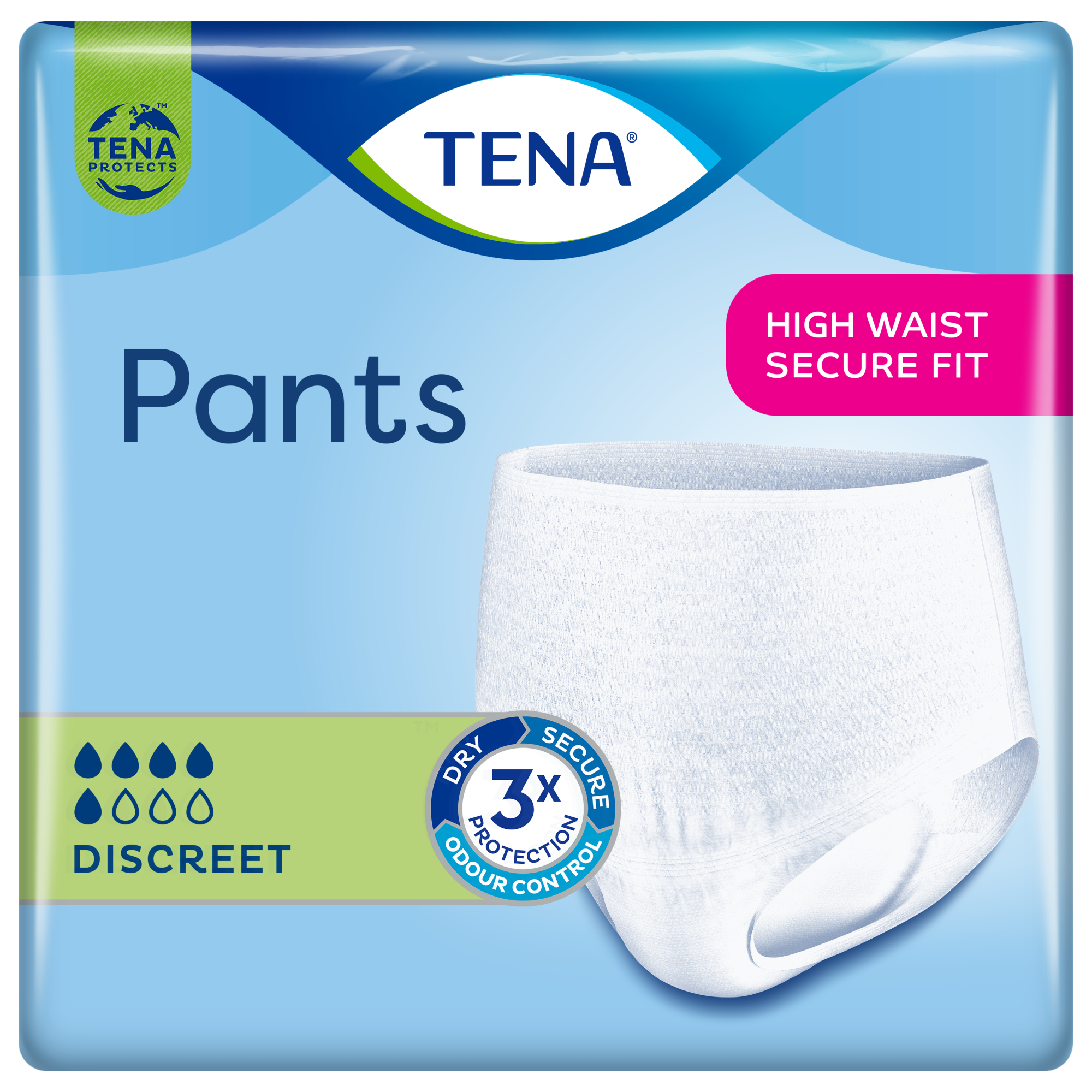 TENA Pants Discreet | Inkontinensbyxskydd 