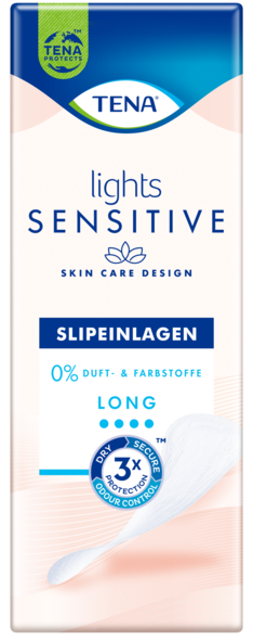 TENA Lights Sensitive Long | Slipeinlagen