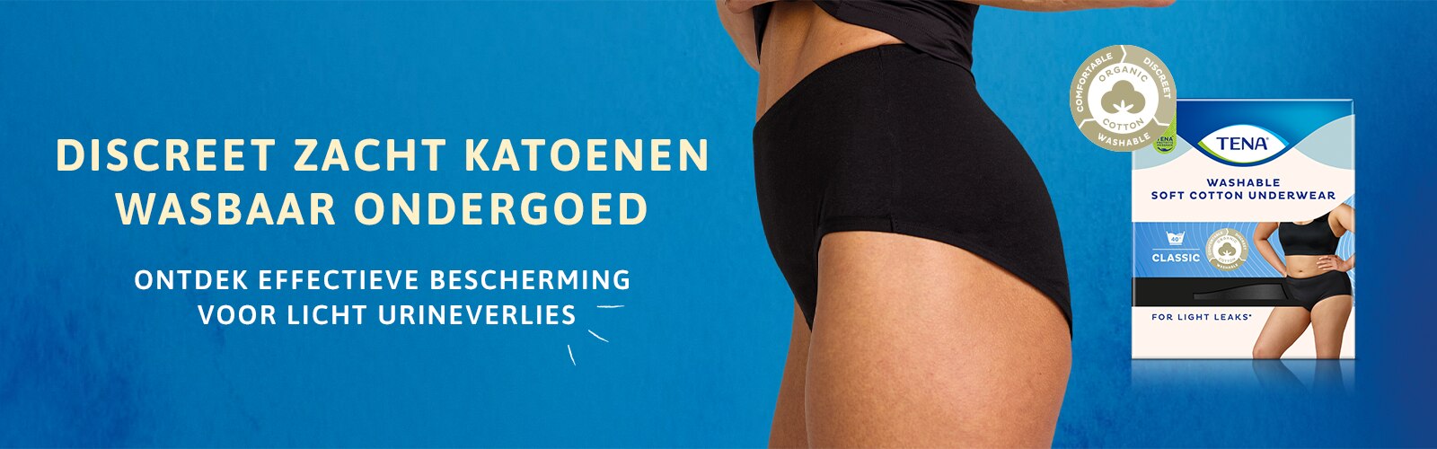 TENA wasbaar absorberend ondergoed voor licht urineverlies