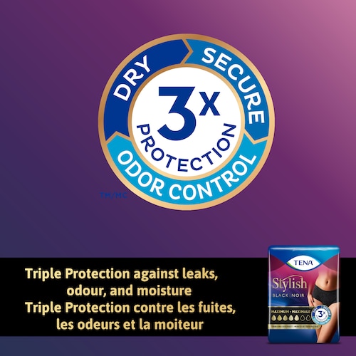 Triple protection contre les fuites, les odeurs et la moiteur