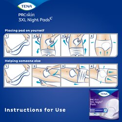 Usage instruction for TENA ProSkin 3XL pads