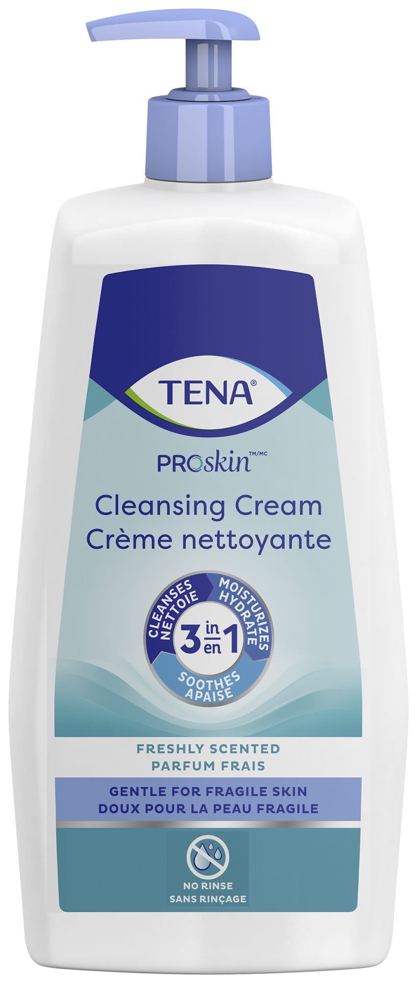 TENA ProSkin Crème nettoyante | Légèrement parfumée 