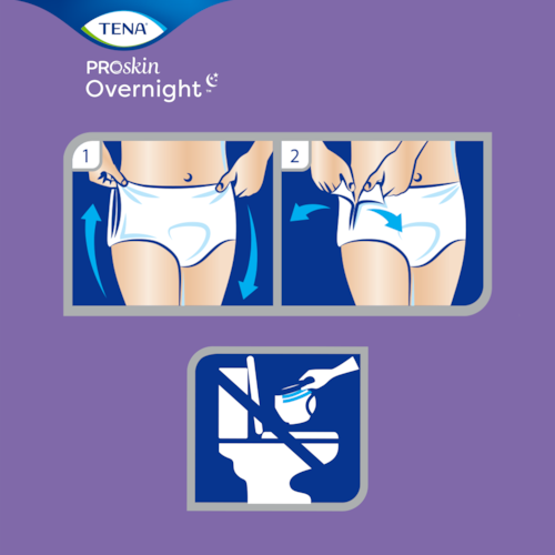 How to use and discard TENA ProSkin™ Underwear