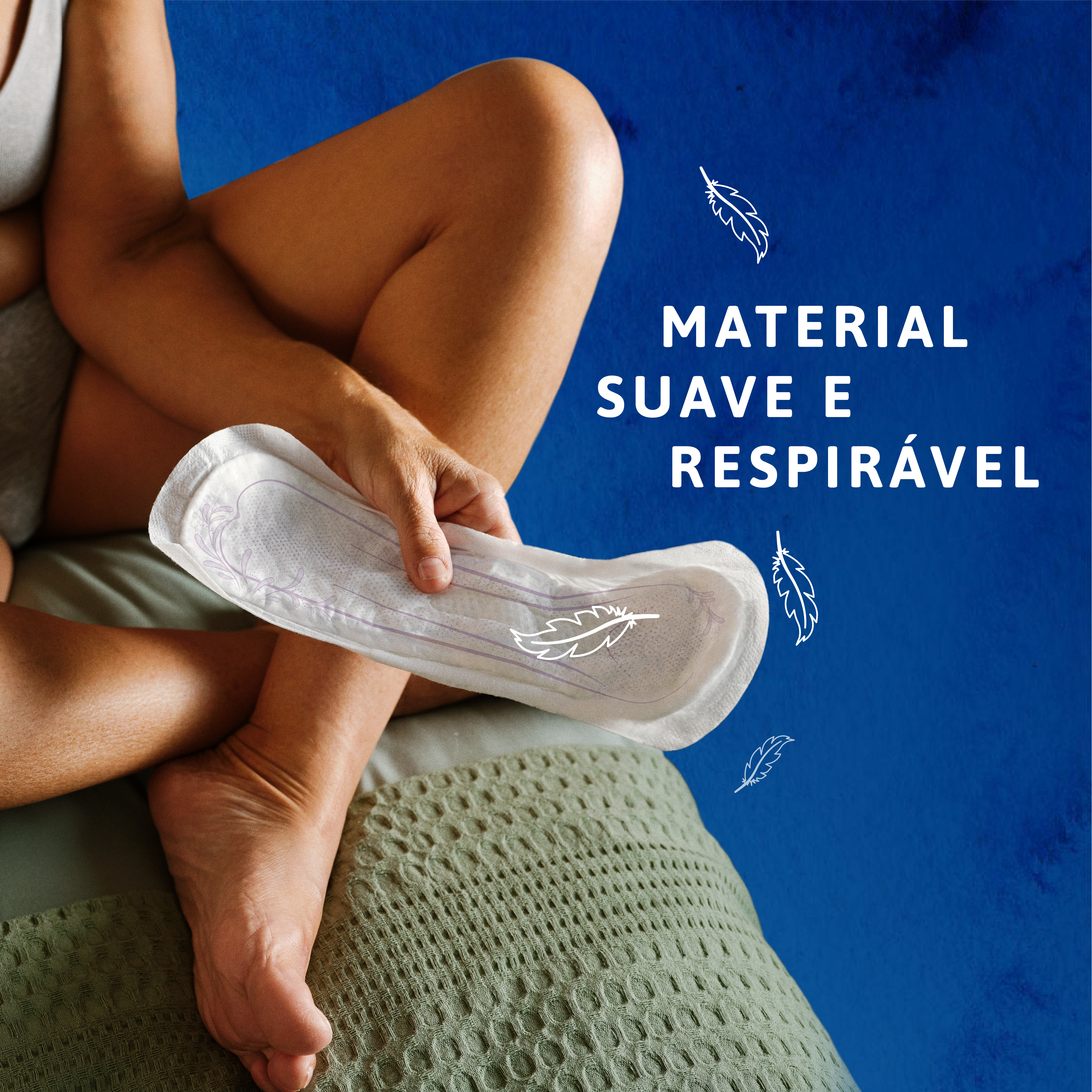 Material suave e respirável