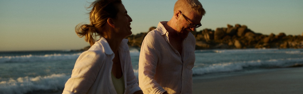 Man and woman on beach