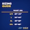 Size guide for TENA Men Overnight Max underwear