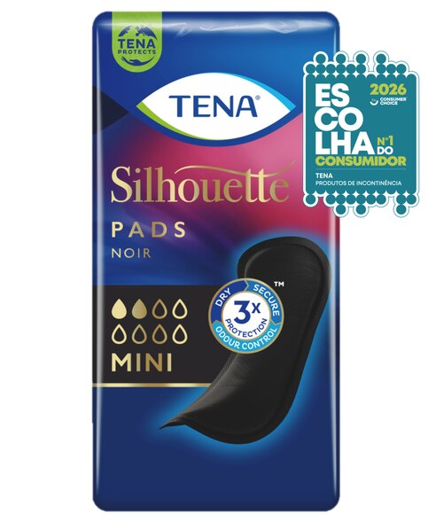 Embalagem TENA Silhouette Liners Mini Noir