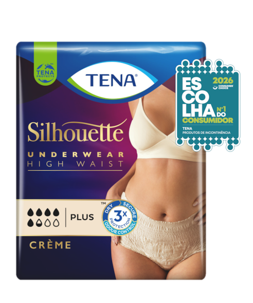 Beauty Pack para roupa interior TENA Silhouette Plus Cintura Alta Crème
