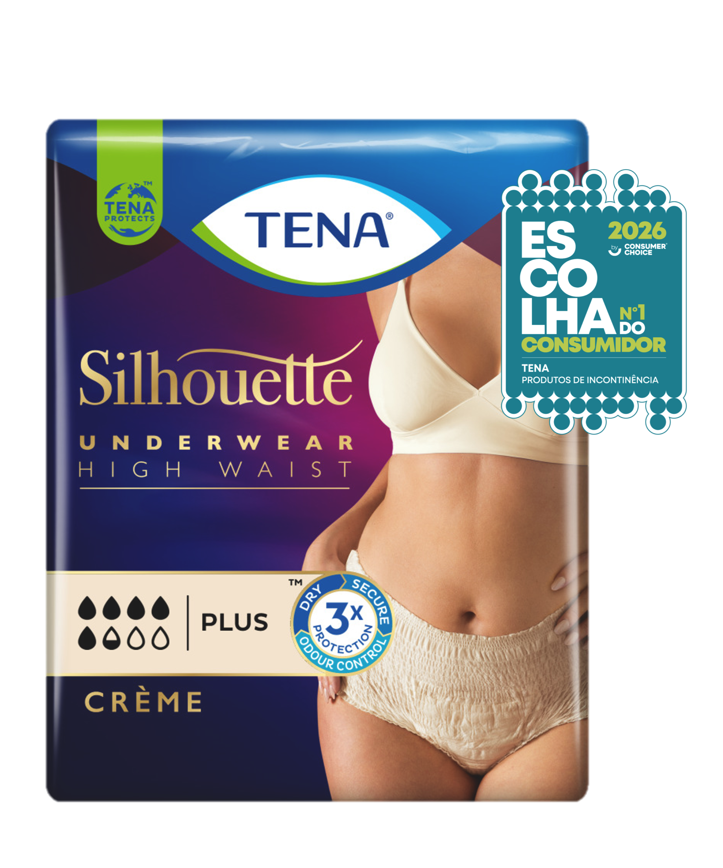 TENA Silhouette Plus Cintura Alta Creme