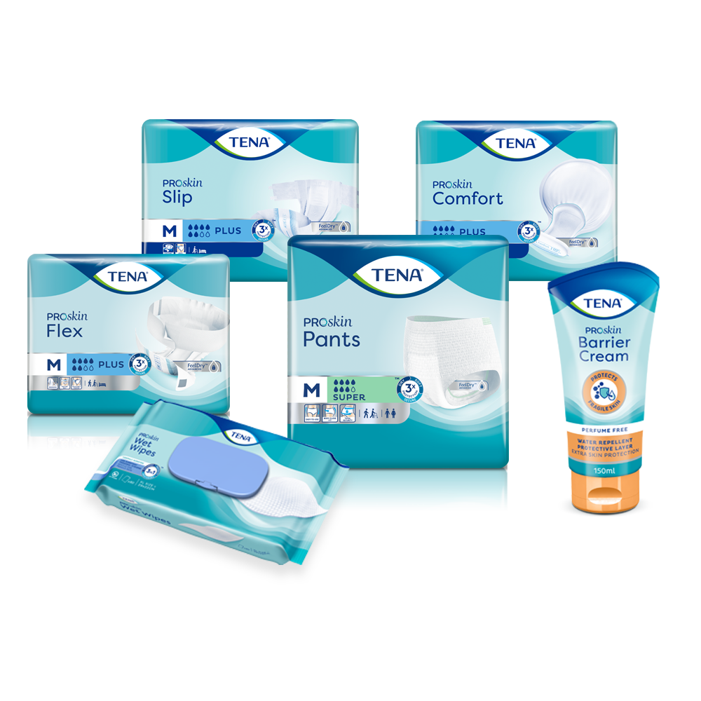 TENA Slip en TENA Comfort met ConfioAir™