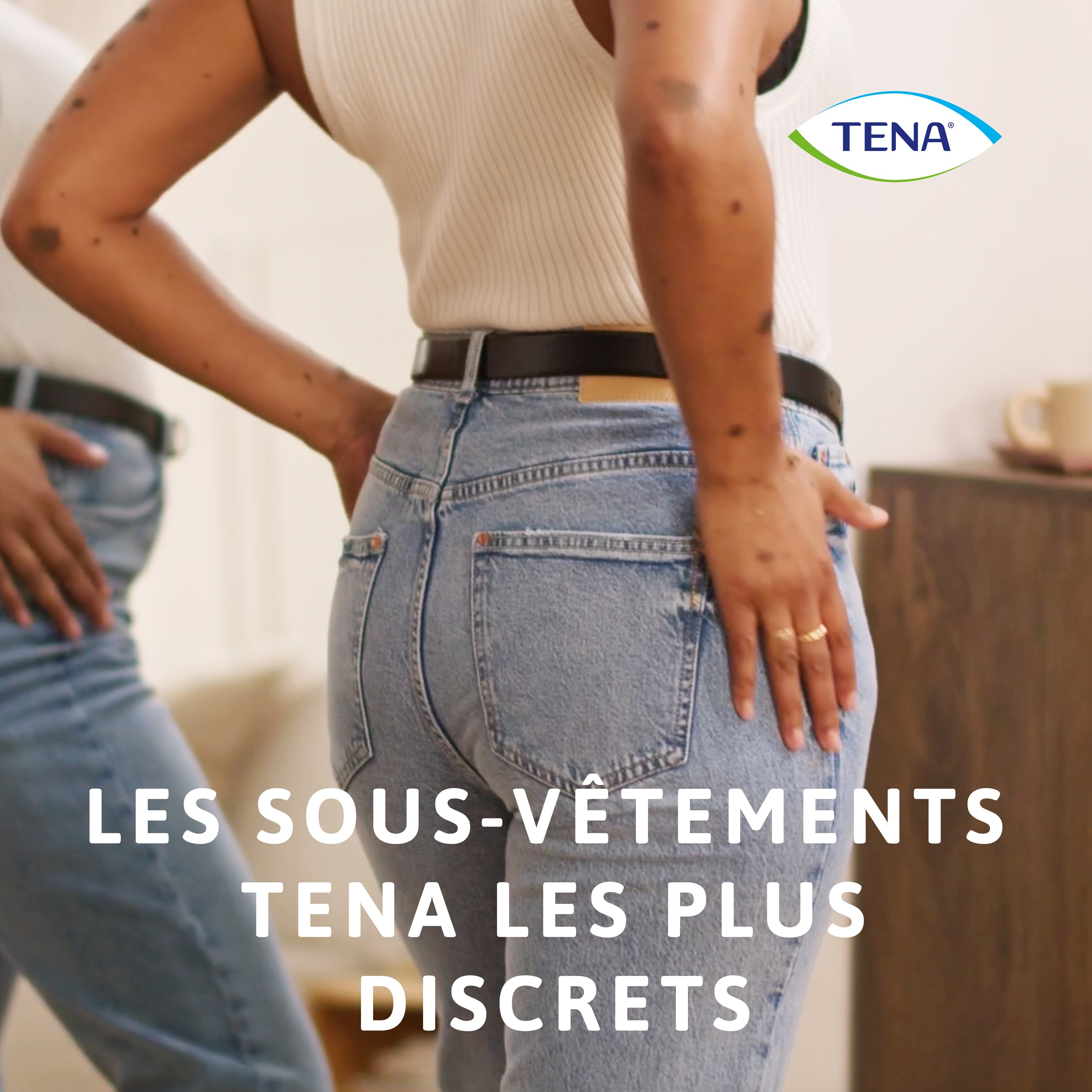 TENA Silhouette Taille basse Blanc | Sous-vêtement absorbant