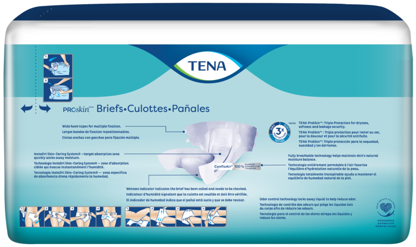 TENA ProSkin™ XS Briefs with ConfioAir® 100% Breathable Technology