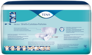 TENA ProSkin™ XS incontinence Briefs back of pack