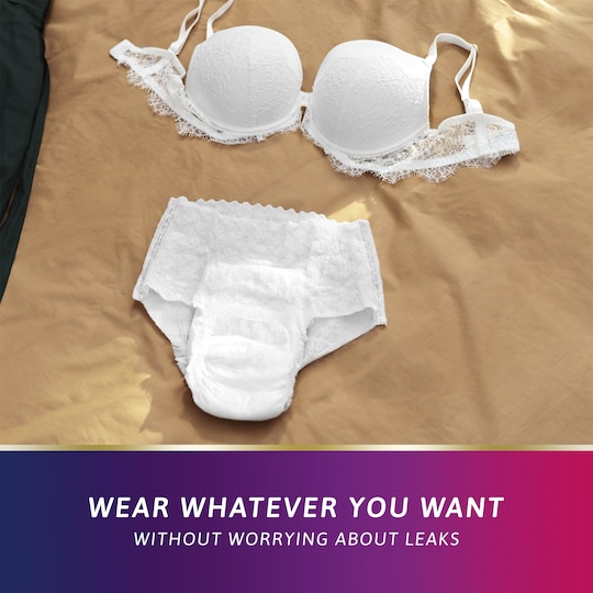 TENA Silhouette Normal Blanc | Low waist incontinence underwear