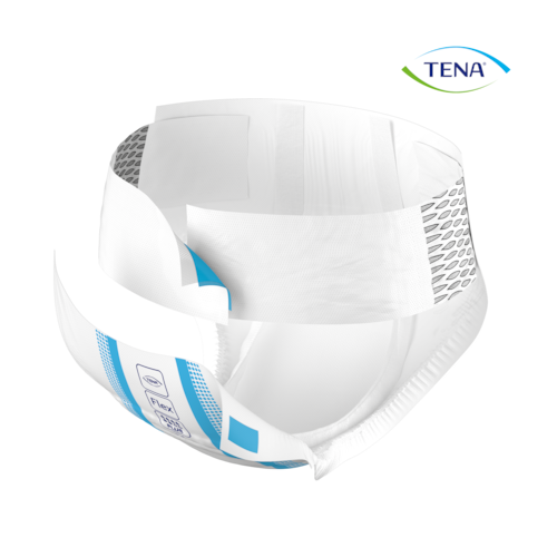 Ilustrácia pomôcky TENA ProSkin Flex nohavičky s rýchloupevňovacím pásom