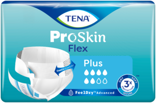Förpackningsbild av TENA Flex Plus bältesskydd
