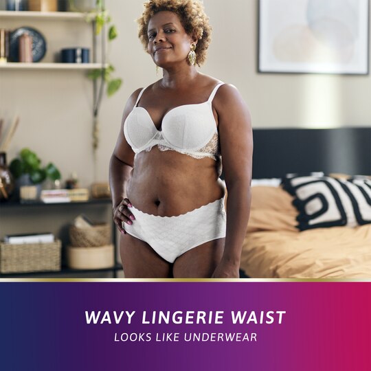 TENA Silhouette Normal Blanc  Low waist incontinence underwear - Women -  TENA Web Shop