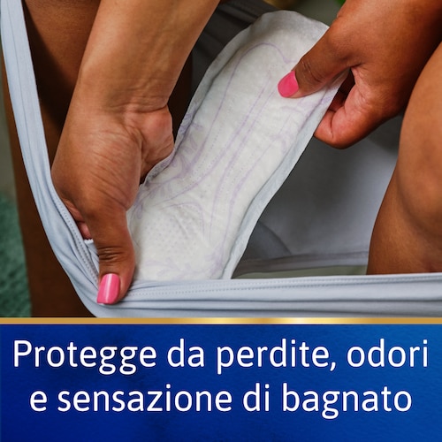 Protegge da perdite, odori e sensazione di bagnato