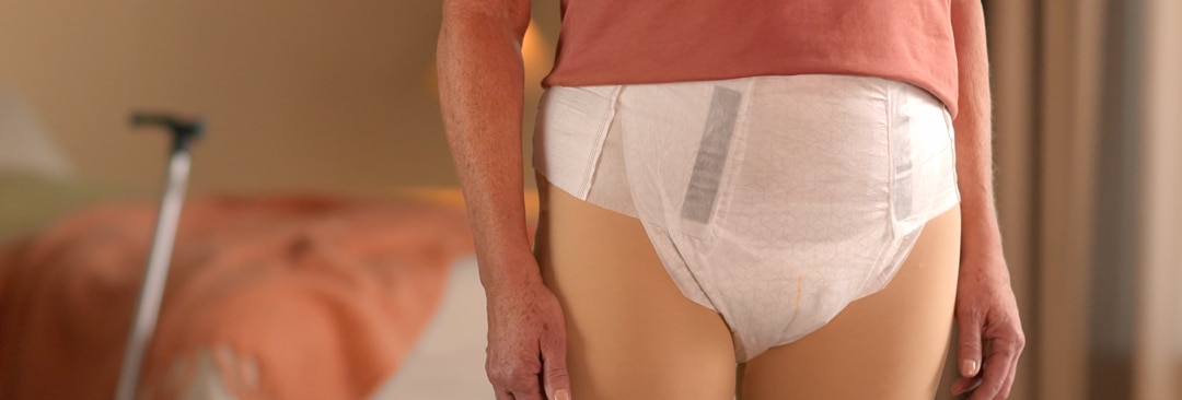 An instructional video that shows how to fit new TENA ProSkin Stretch in different scenarios