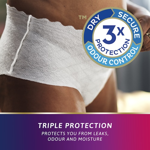 Triple protection from leaks, odour and moisture