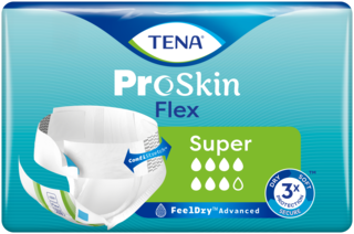 Förpackningsbild av TENA Flex Super bältesskydd